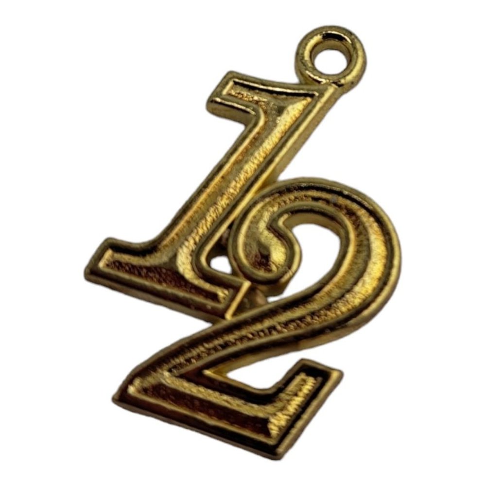 2012 Graduation Tassel Pendant Golden Charm 2012 Jostens Grad, Celebration, Goal